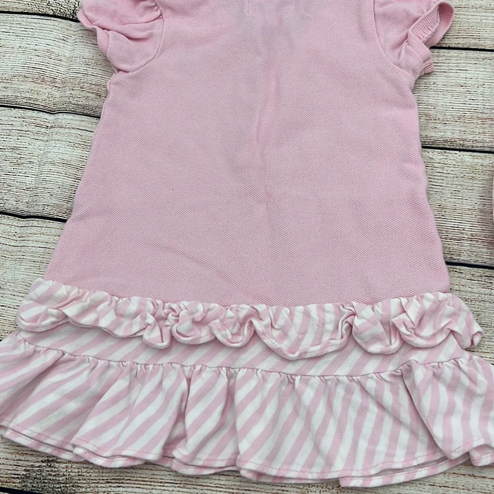 Ralph Lauren Pink Polo Dress with Bloomers Sz 9 Months